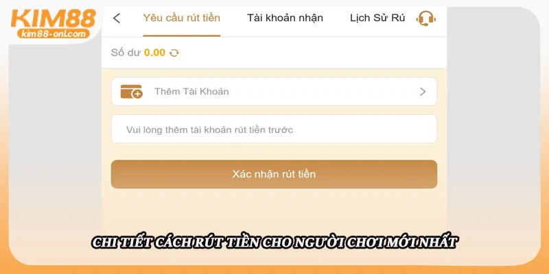 Chi tiết cách rút tiền cho người chơi mới nhất
