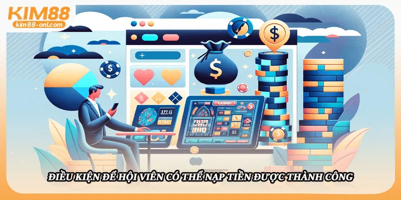 Điều kiện để hội viên có thể nạp tiền được thành công
