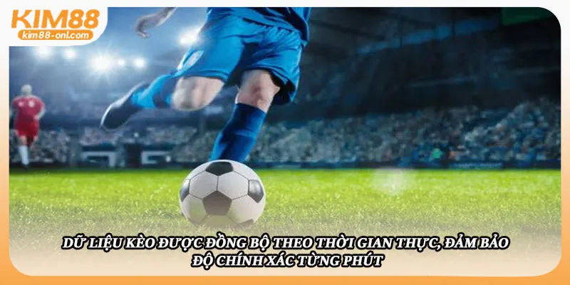 Dữ liệu kèo được đồng bộ theo thời gian thực